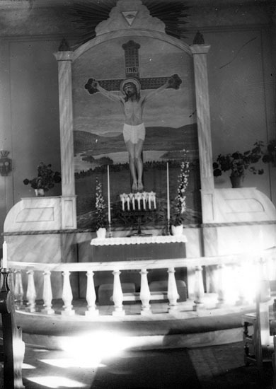 Altartavlan i Kalvträsks kyrka.
