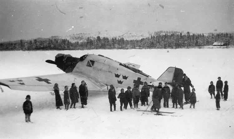 Ambulansflygplanet fotograferat den 3/2 1935.