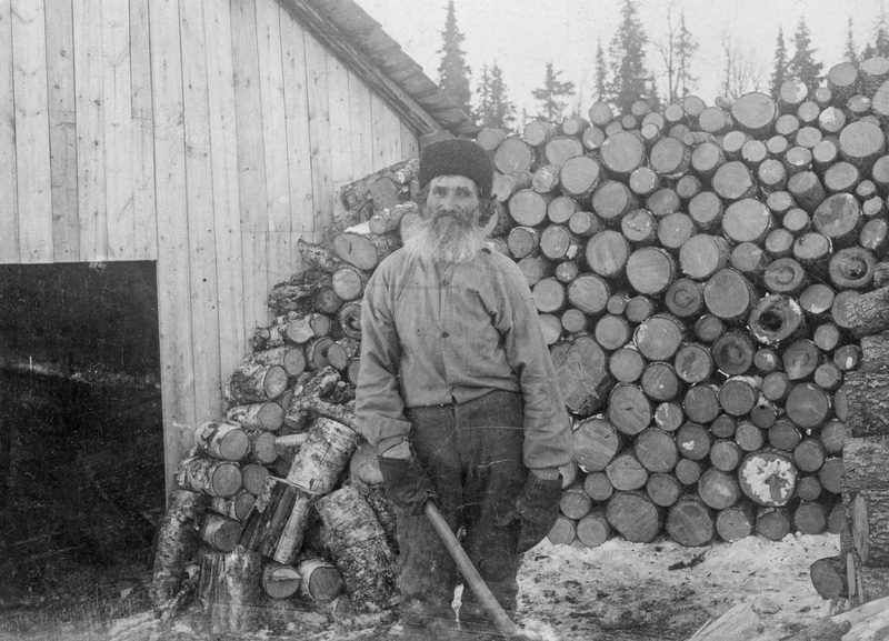 Nybyggaren Jonas Persson omkring 1925
