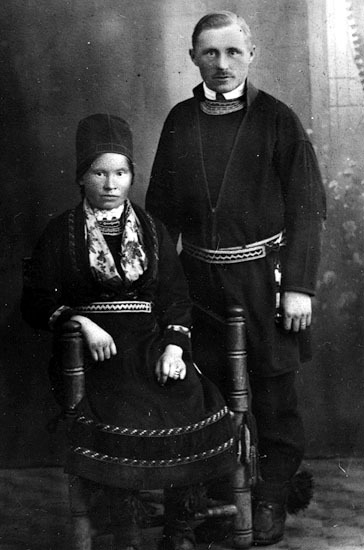 Gustav Adolf Klementsson och hans hustru Tina f...