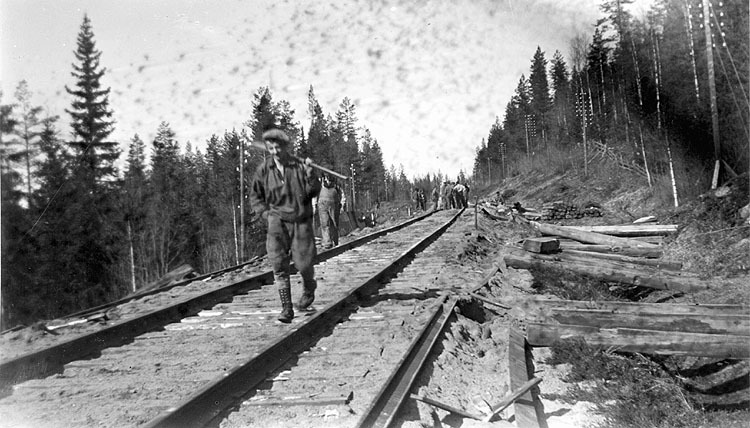 Järnvägsolyckan den 27/4 1937.