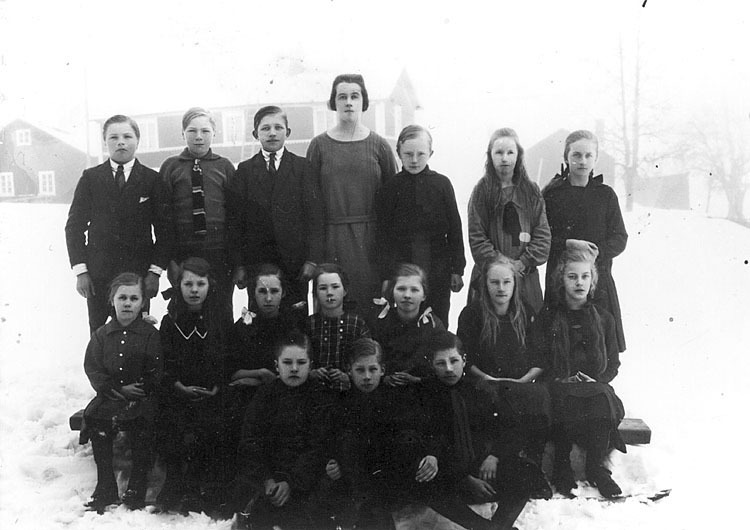 Skolfoto från skolan i Ultervattnet ,1925.