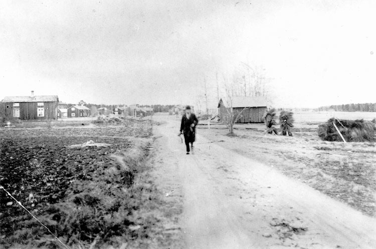 Gamla Strömsvägen omkring 1915.