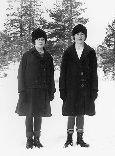 Dagny och Dagmar Grundström 1930-tal.