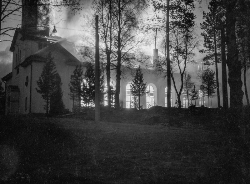 Brand i Åsele Kyrka 1934