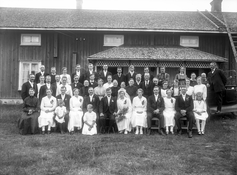 Hörnvalls bröllop Hörnsjö omkring 1918