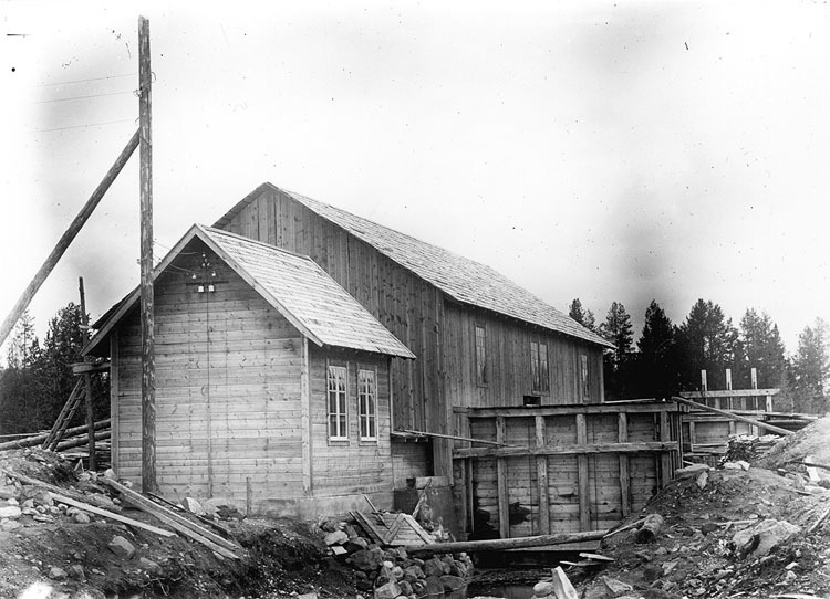 Buresjöns kraftstation på 1930-talet.