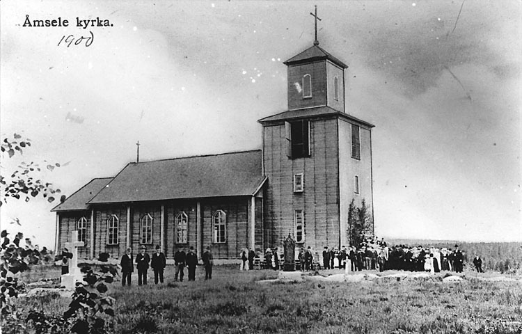 Åmsele kyrka 1900.