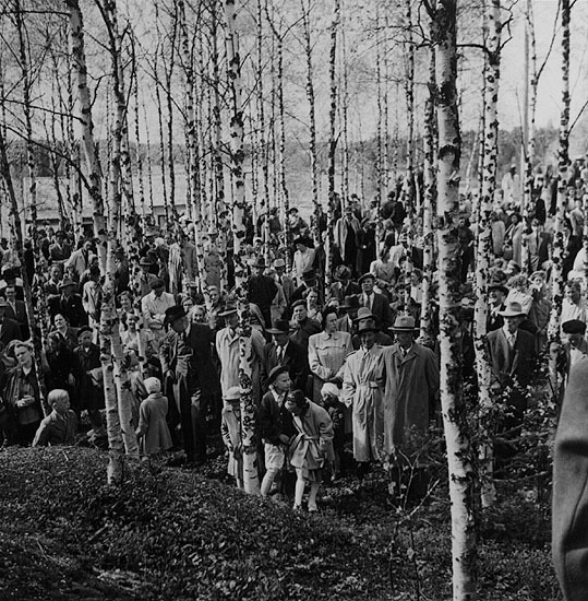 Från en hembygdsfest vid Bullerforsen, 1947.