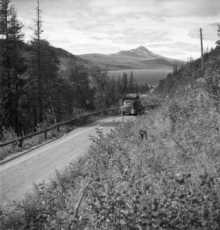 Vägen mellan Kittelfjäll och Fättjaur 1945  Dan...