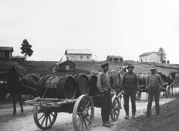 Tjärtransport, 1917.