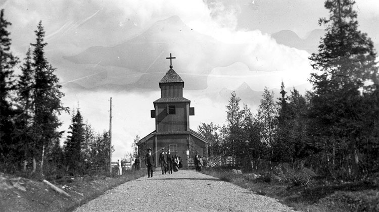Kyrkan i Dikanäs.
