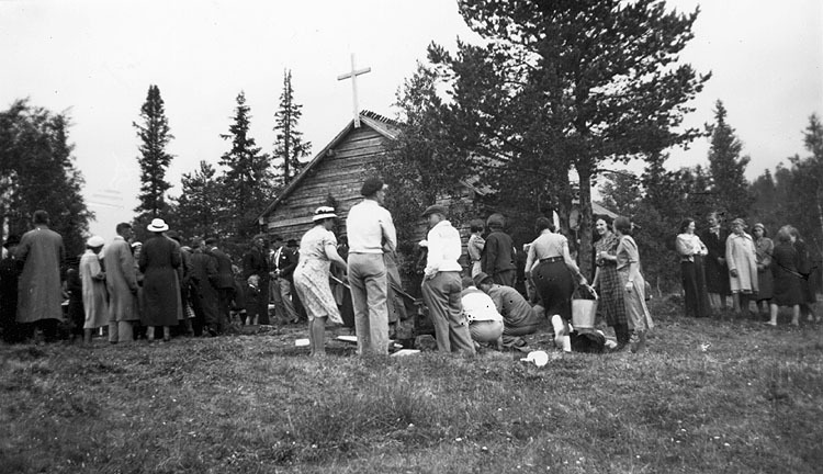 Invigning av Gillesnuole kapell den 8 juli 1940...