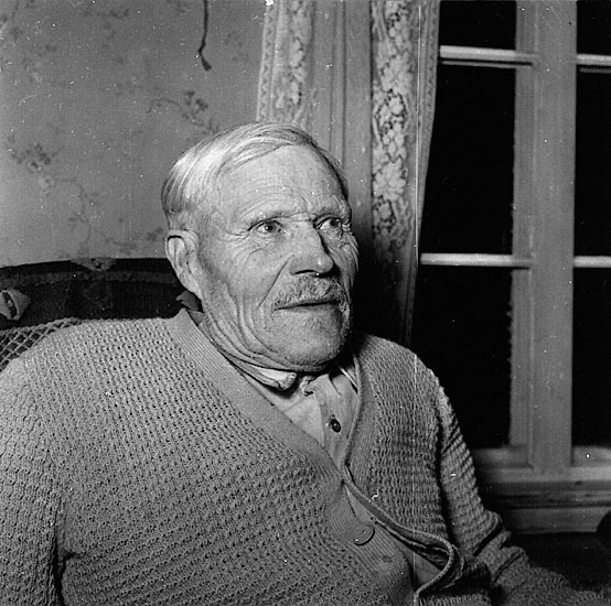 Förre hemmansägaren Karl Alenius, Latikberg, 1957.