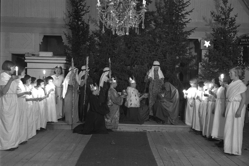 Julspel i Ammarnäs kyrka.