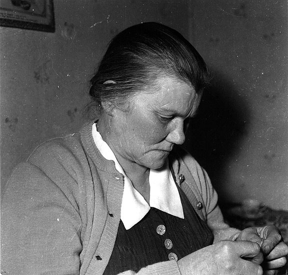 Symöte i Järvsjö, 1954. Fröken Lotta Lundkvist.