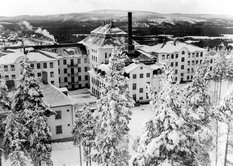 Hällnäs sanatorium, vinter.