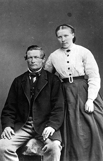 Handlare Samuel Grönlund och dottern Agata.