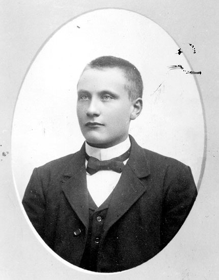 Porträtt av Hjalmar Johansson.