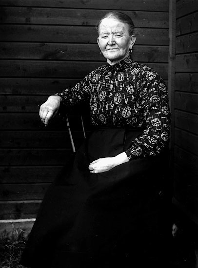 Karl Sandströms mor Strömbäck i maj 1929.