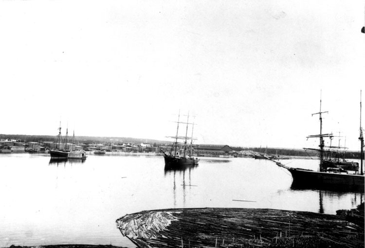 Hamnen, troligen i slutet av 1800-talet.