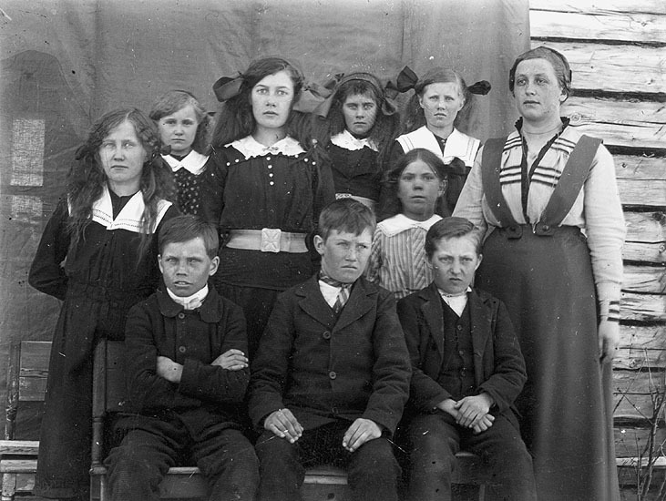 Skolklass i Södra Johannisberg, slutet av1920-t...