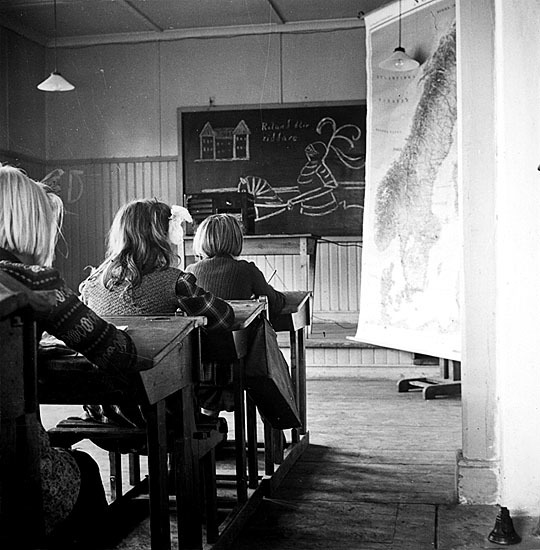 Klass 4 i Skansholms skola, 1945.