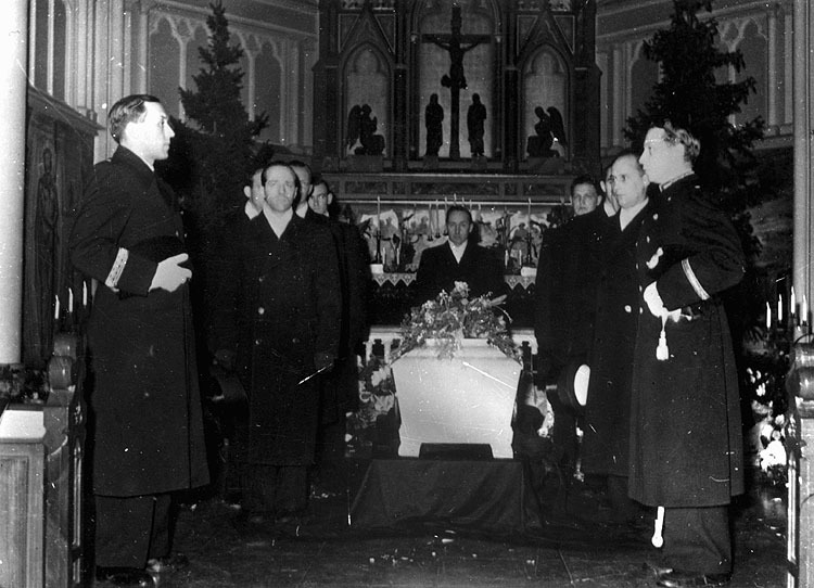 Från Gustav Roséns begravning, december 1942, i...