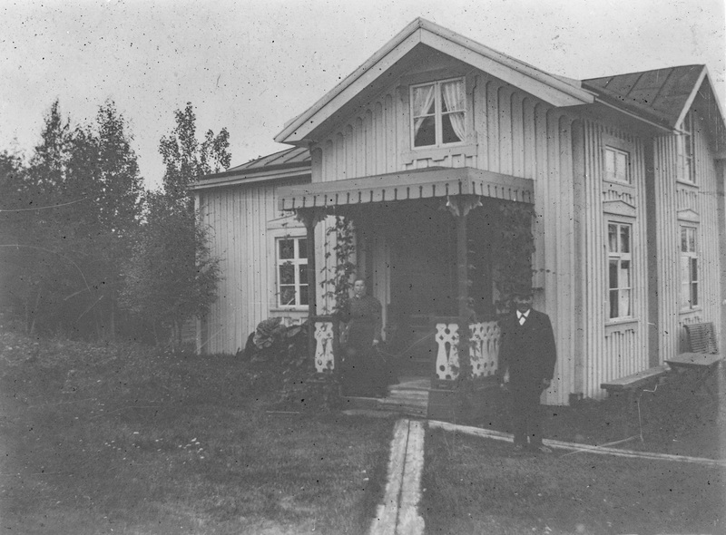 Snickare Åbergs stuga, Burträsk. 19 aug 1899.