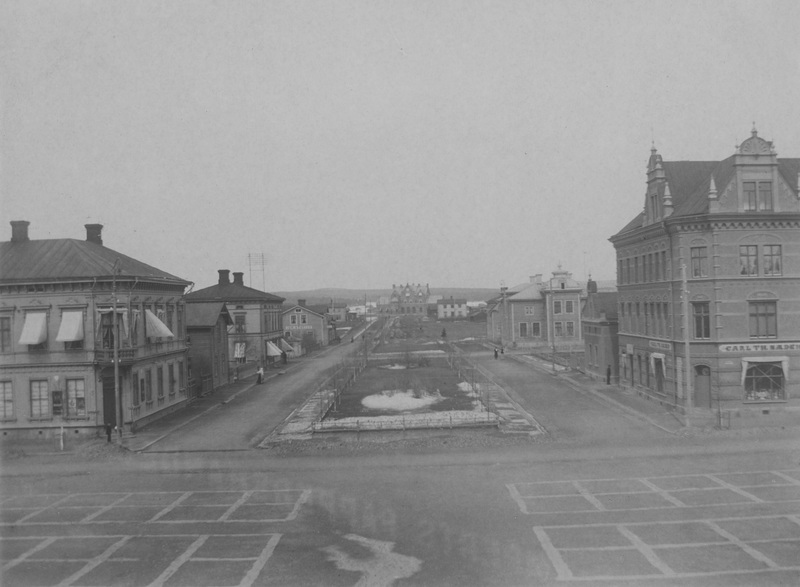 Rådhusesplanaden Umeå 14 maj 1899
