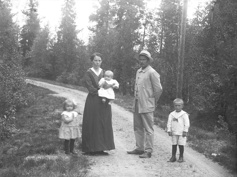 Frans Hjukström med familj.