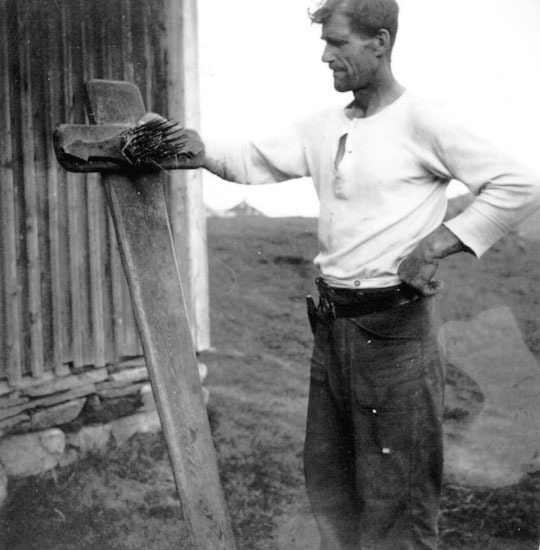 Hans Hermansson, Stornäs, med en 