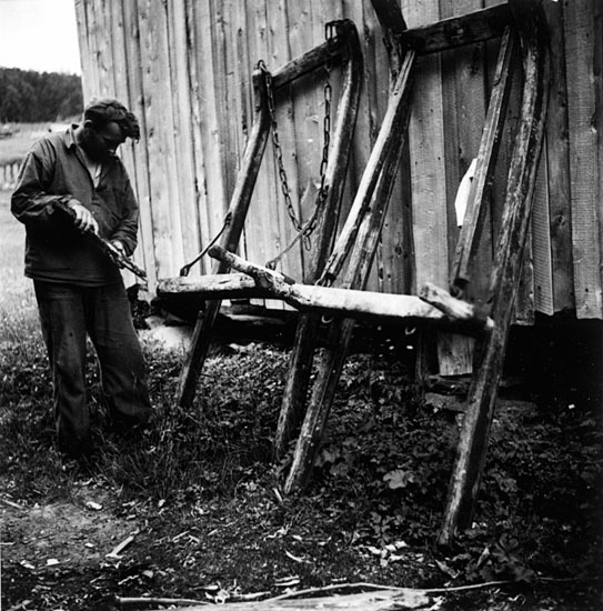 Artur Orädd, Klimpfjäll, med stötting, 1950.