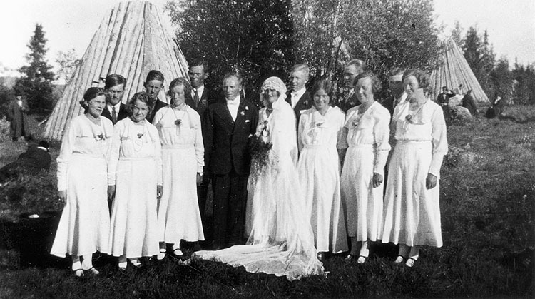 Samebrudpar den 25/6 1933 i Fatmomakke.