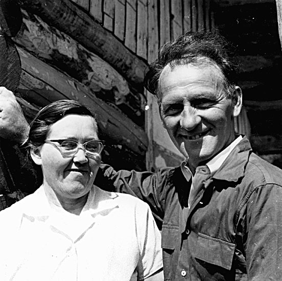 Vilhelm och Greta Andersson, Kanan, Matsdal, 1958.