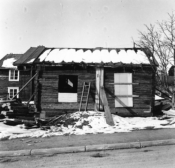 Kyrkstaden i Vilhelmina. Hus K. 27 april 1971.