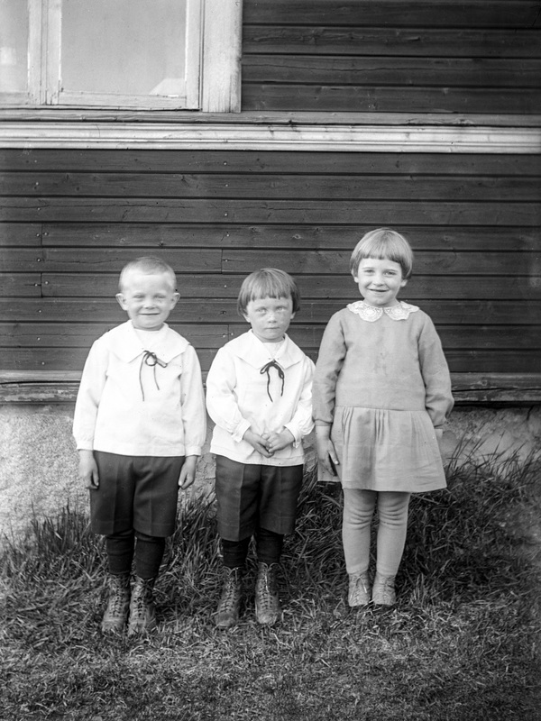 Från vänster: Uno, Klas och Elna Olofsson.