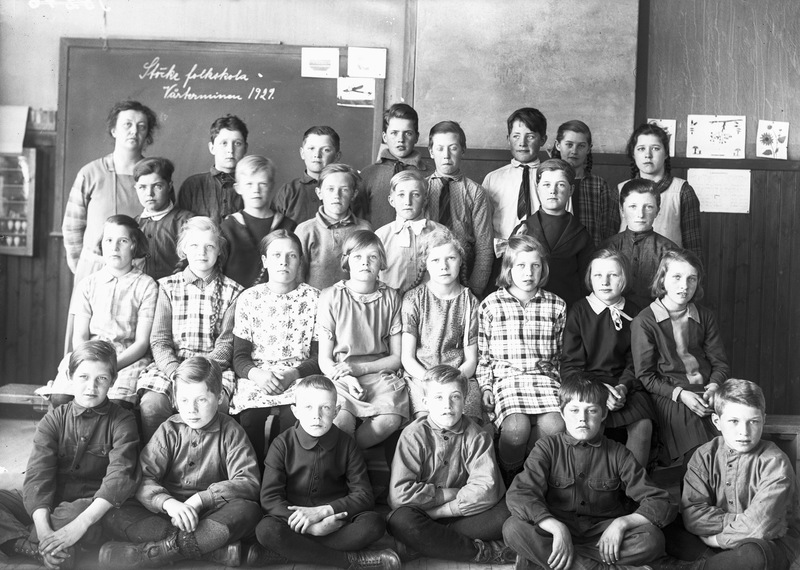 Stöcke folkskola vårterminen 1929
