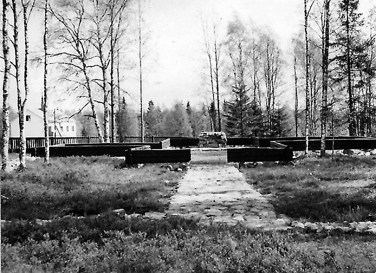 Första gamla kyrkogården i Vilhelmina, 1948.