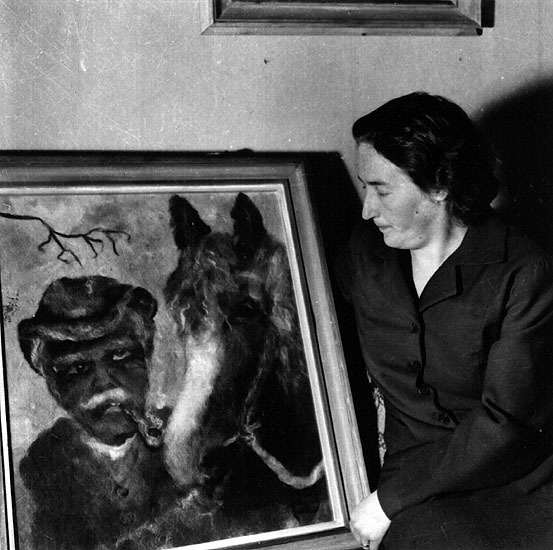 Fru Britt Bäckström-Johansson, Skog, 1953.