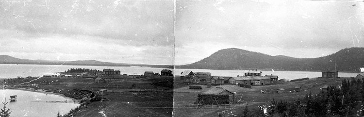 Panorama av Örnäsudden år 1923.