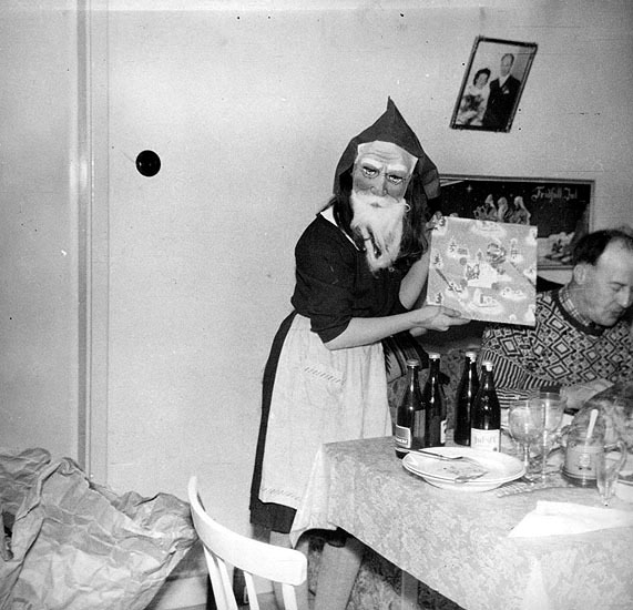 Julen 1959 hos Verner och Hermine Svensson.
