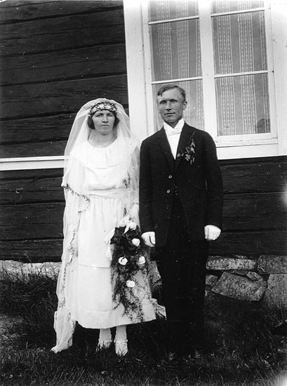 Hjalmar och Edit Vestermark, bröllop.