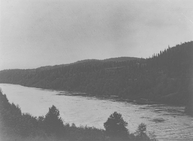 Faxelforsen strax norr om bron 9 juli 1899