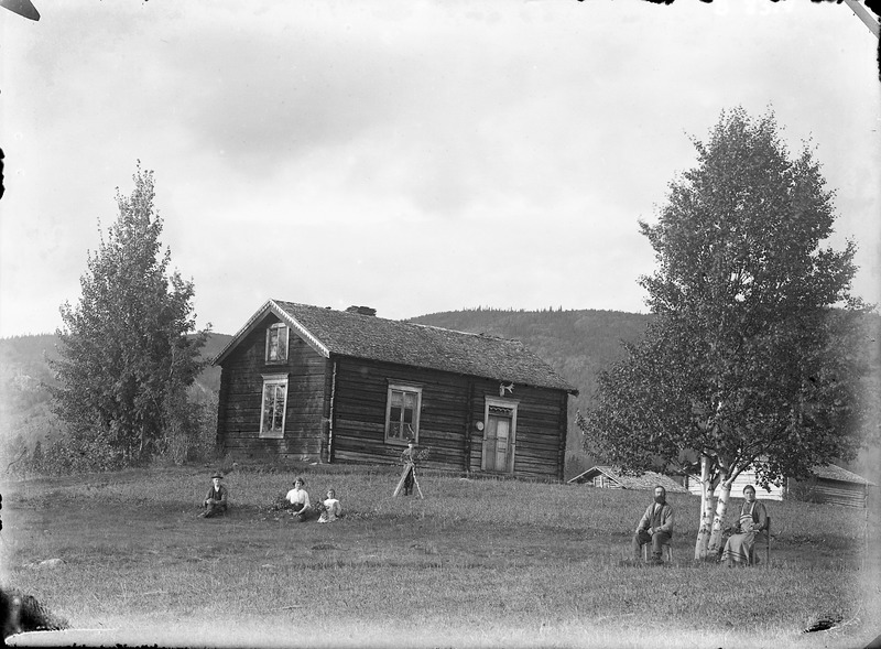 Jonas Fredrikssons hus, Svarttjärn ca 1912 huse...