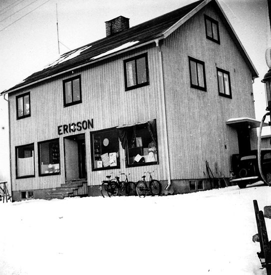 Edvin Ericssons affärsfastighet i Siksjö.