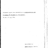Huggert, Anders. 1970. - Preliminär rapport över undersökning av stenåldersboplats vid Strandholm 1:4, Burträsk sn, Västerbotten. 18/6 – 31/7 1970.