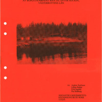 Karlsson, Anders; Sandén, Erik; Rathje, Lillian & Skålberg, Pia. 1990. - Den arkeologiska undersökningen av boplatsområdet Raä 330, Sävar socken, Västerbottens län och landskap, sommaren 1990.