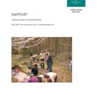 Andersson, Berit. 2003. - Rapport över arkeologisk undersökning av Raä 648:1 Nordmaling sn & kn. Västerbottens län.