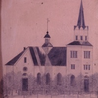 Umeå stads kyrka år 1887
